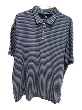 Jos. A. Bank Blue and White Shirt Classic Striped Design